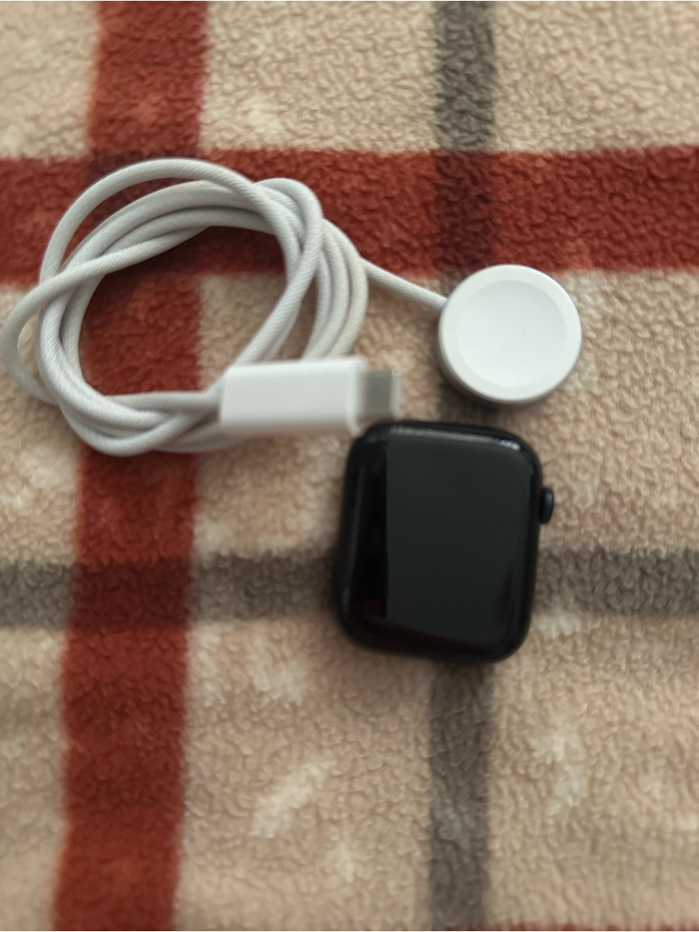 Apple Watch and charger (no strap)